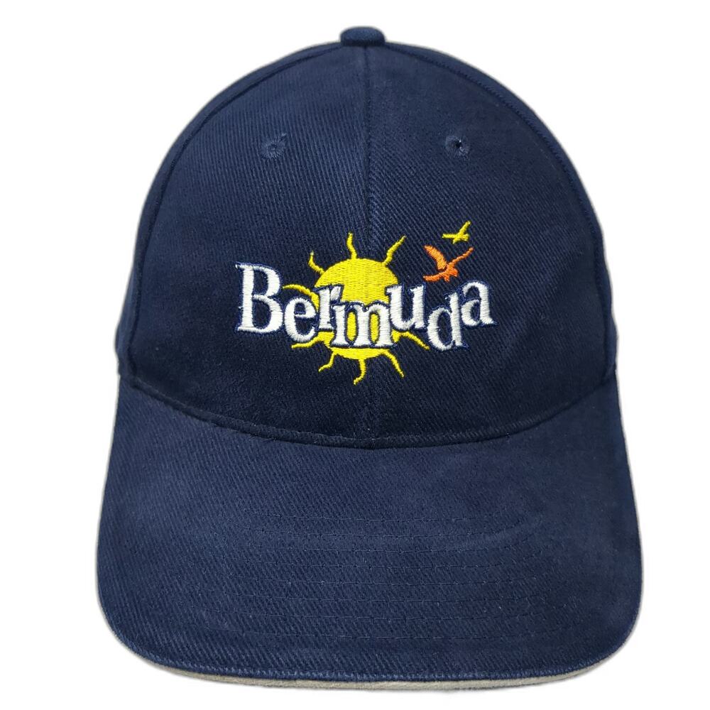 Kalahari Baseball Cap Blue One Size Bermuda Sun Bird Cotton Adjustable Hat